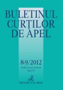 Buletinul Curtilor de Apel Nr. 8-9/2012